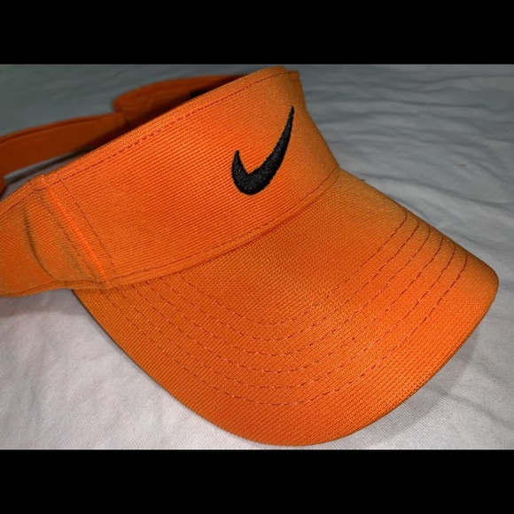 orange nike visor